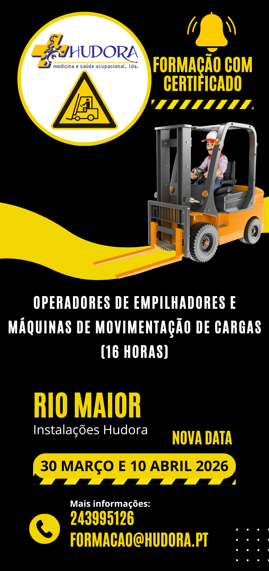 Formação Empilhadores Março e Abril 2026